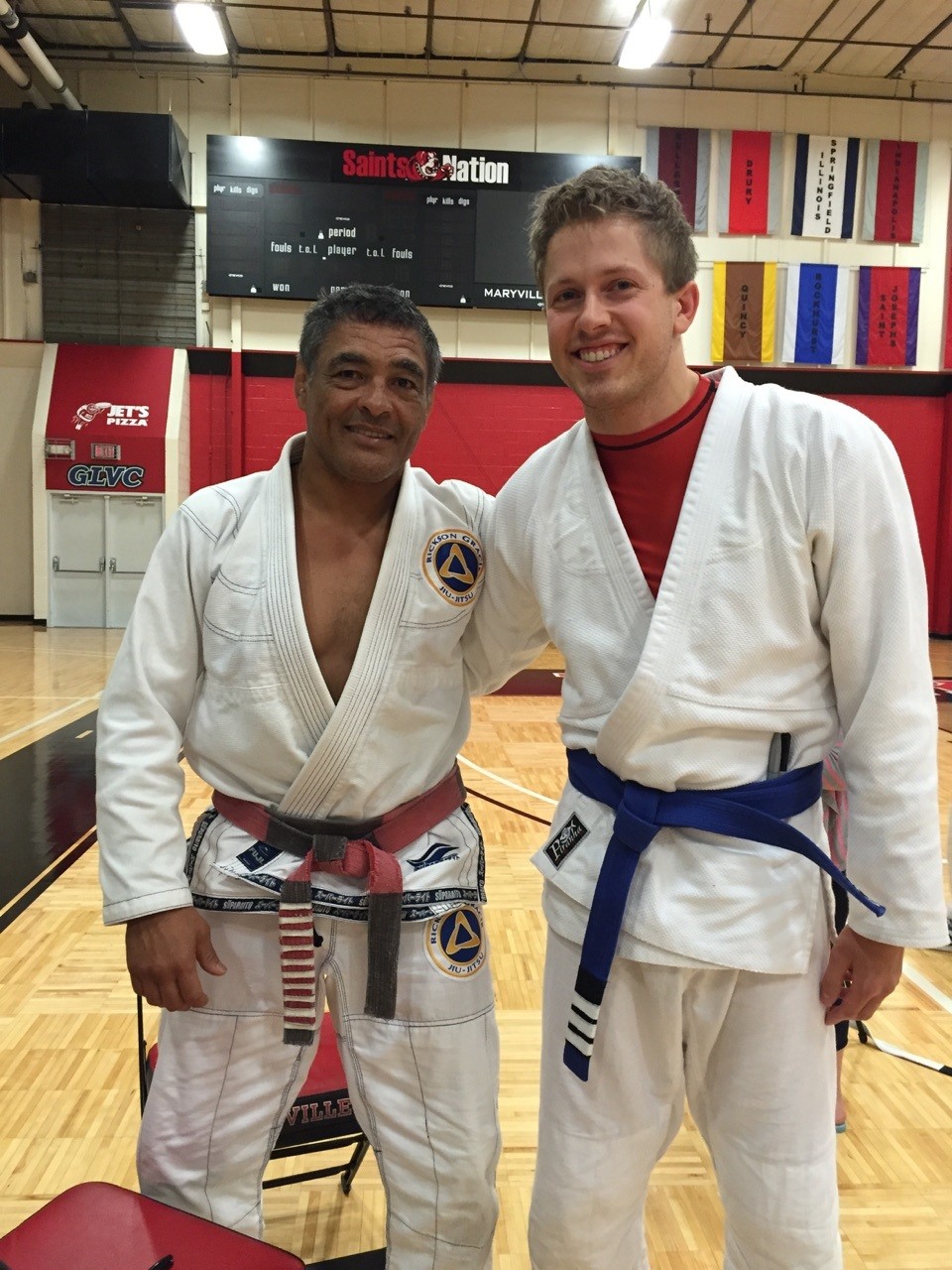 BJJ Ian Connel with Rickson Gracie