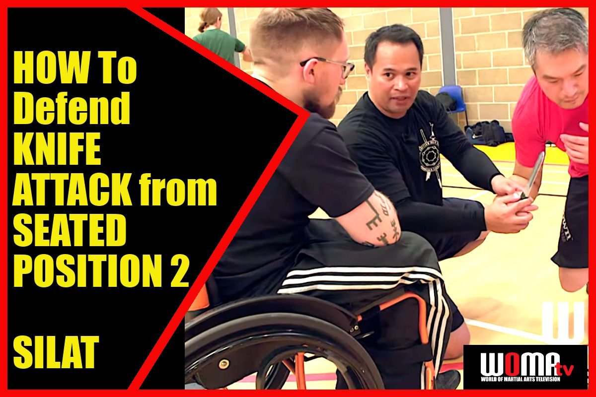 HOW To Defend KNIFE ATTACK from SEATED POSITION 2 SILAT