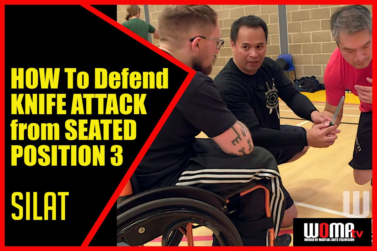HOW To Defend KNIFE ATTACK from SEATED POSITION 3