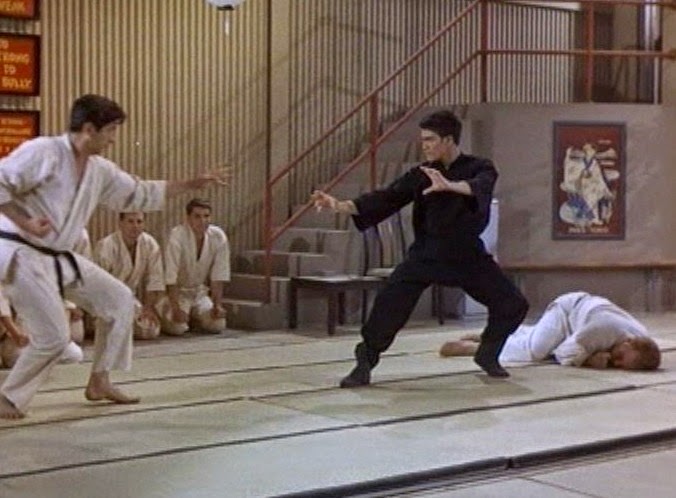 Bruce Lee on the tatami